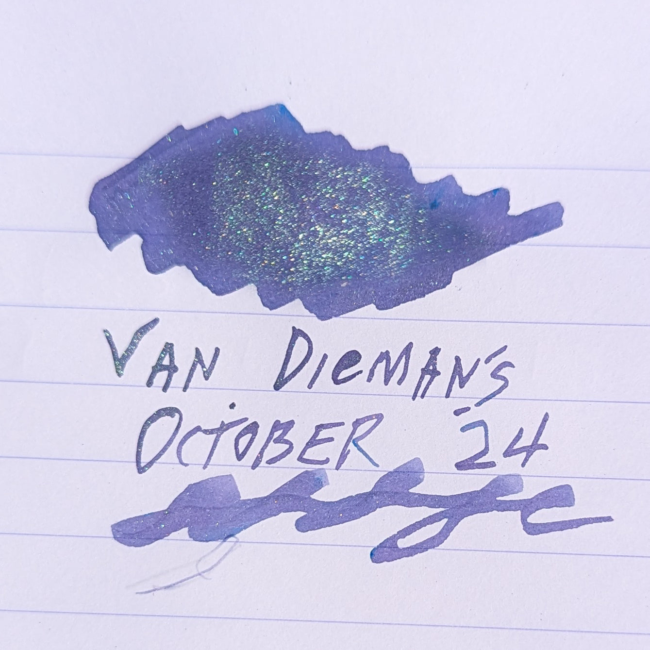 Van Dieman's 2024 October - 100ml Shimmering Fountain Pen Ink