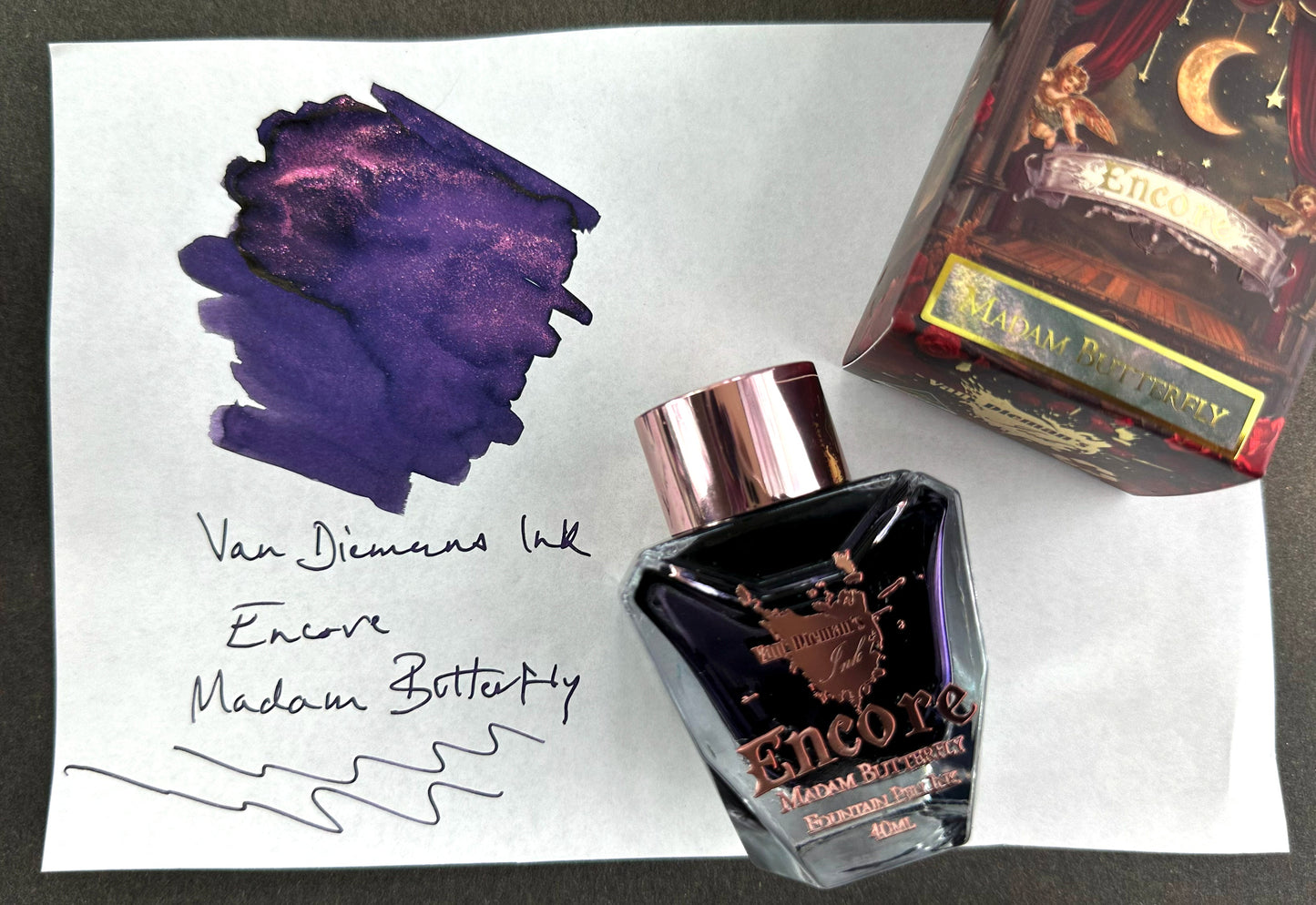 Van Dieman's Encore - Madam Butterfly 40ml Shimmering Fountain Pen Ink