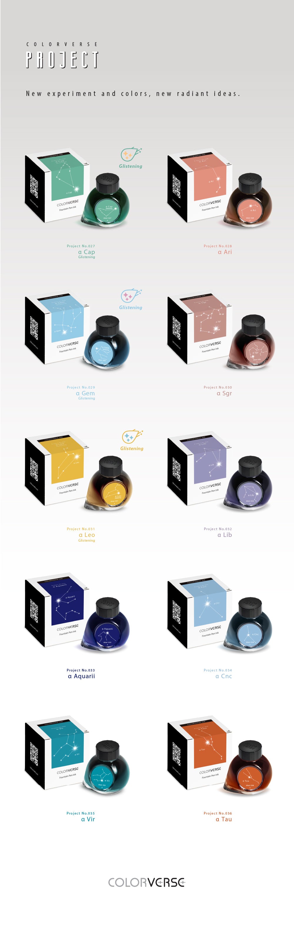 Colorverse a Sgr Constellation Two 65mL Ink Bottles