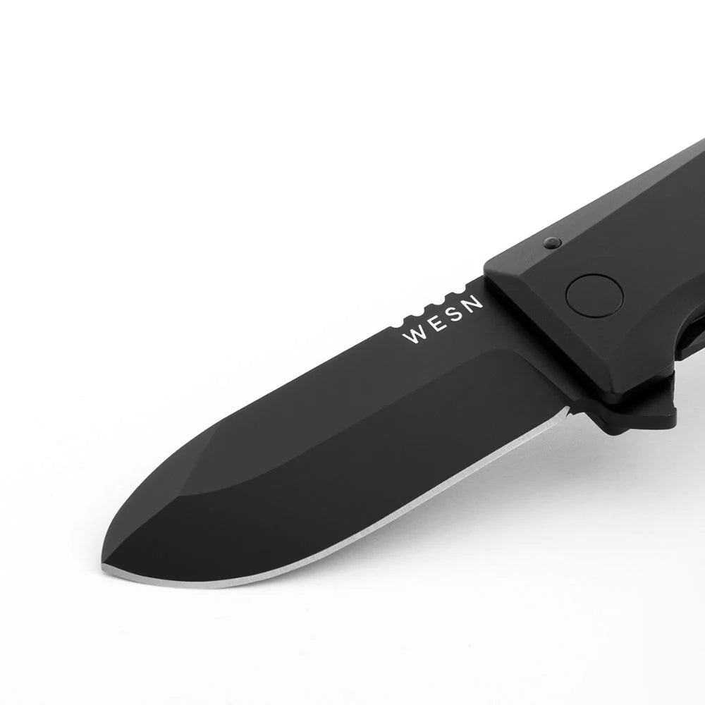 WESN Allman Knife Blacked Out Titanium