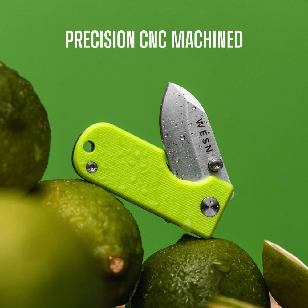WESN Microblade Knife Lime Green