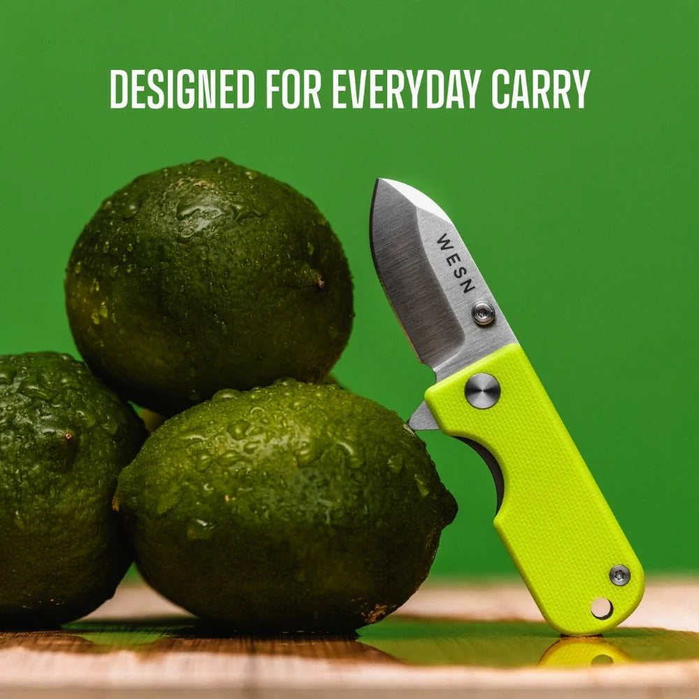 WESN Microblade Knife Lime Green