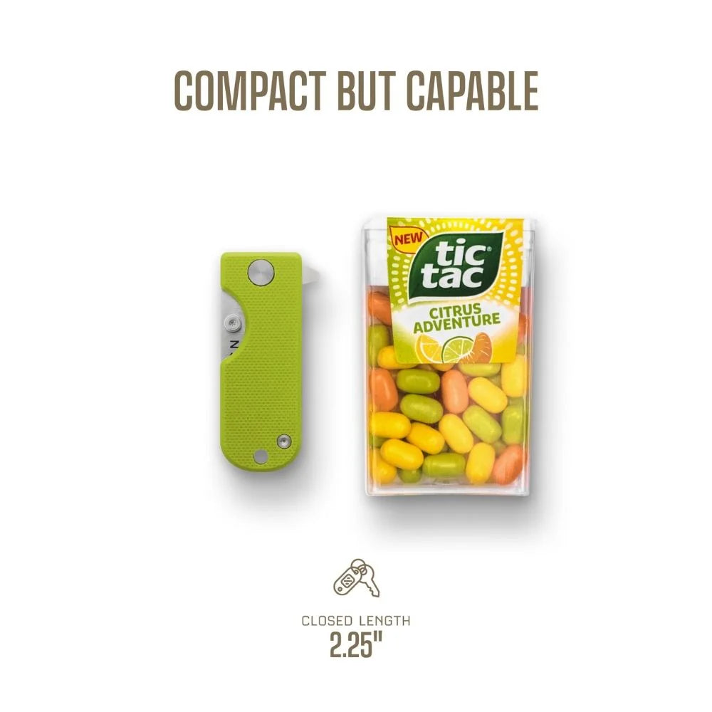 WESN Microblade Knife Lime Green