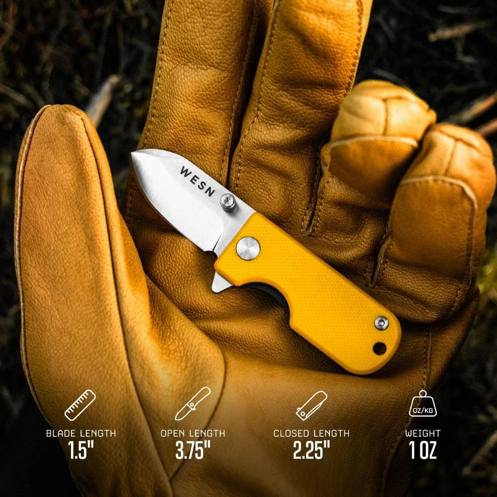 WESN Microblade Knife Mustard