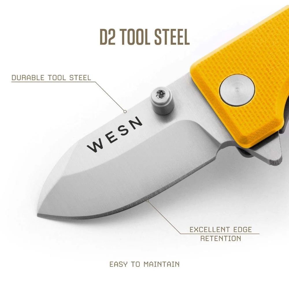 WESN Microblade Knife Mustard