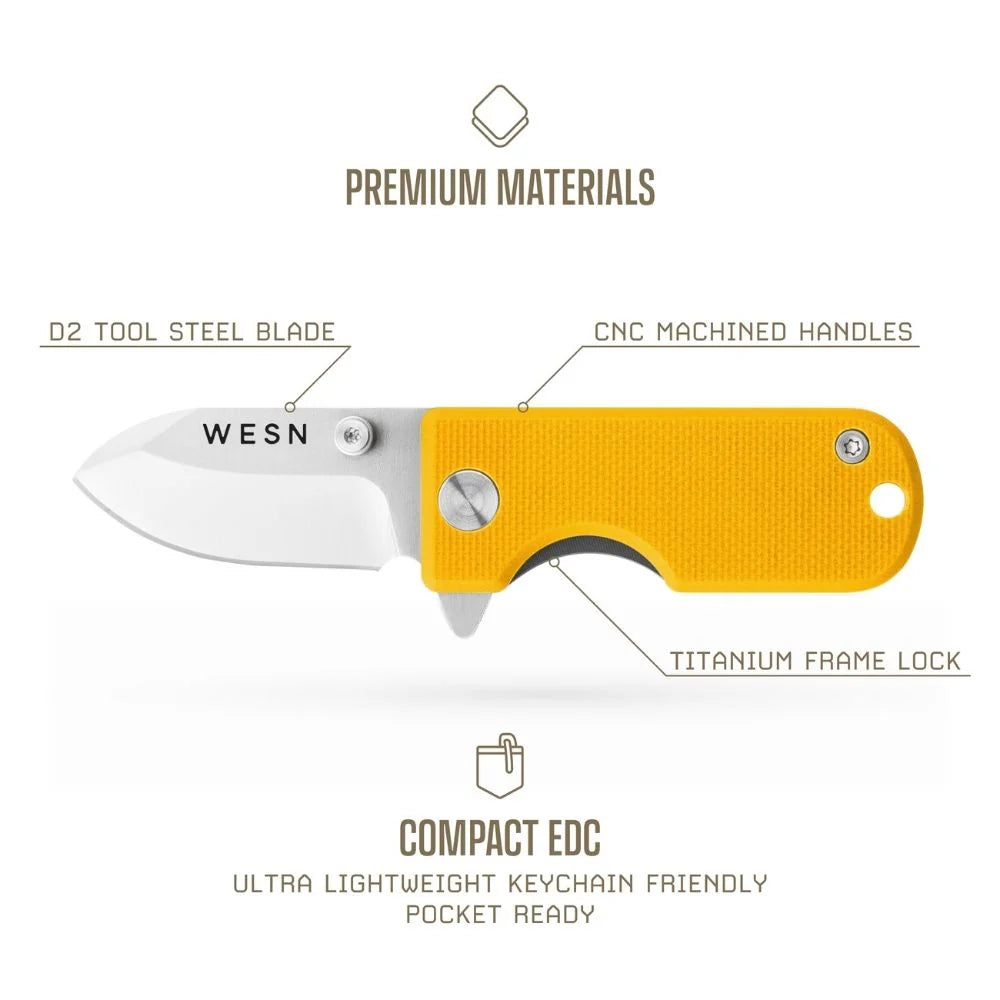 WESN Microblade Knife Mustard