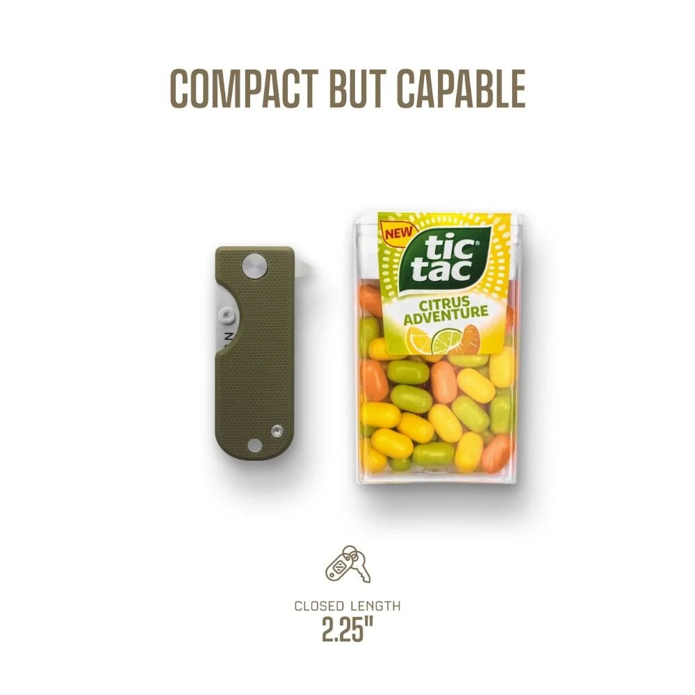 WESN Microblade Knife OD Green