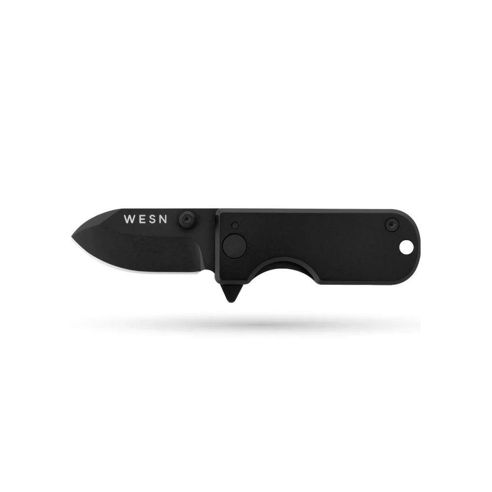 WESN Microblade Knife Blacked Out Titanium
