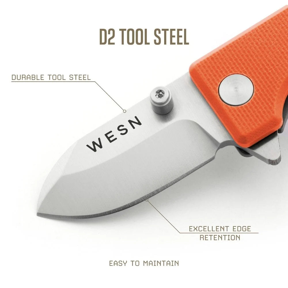 WESN Microblade Knife Salmon