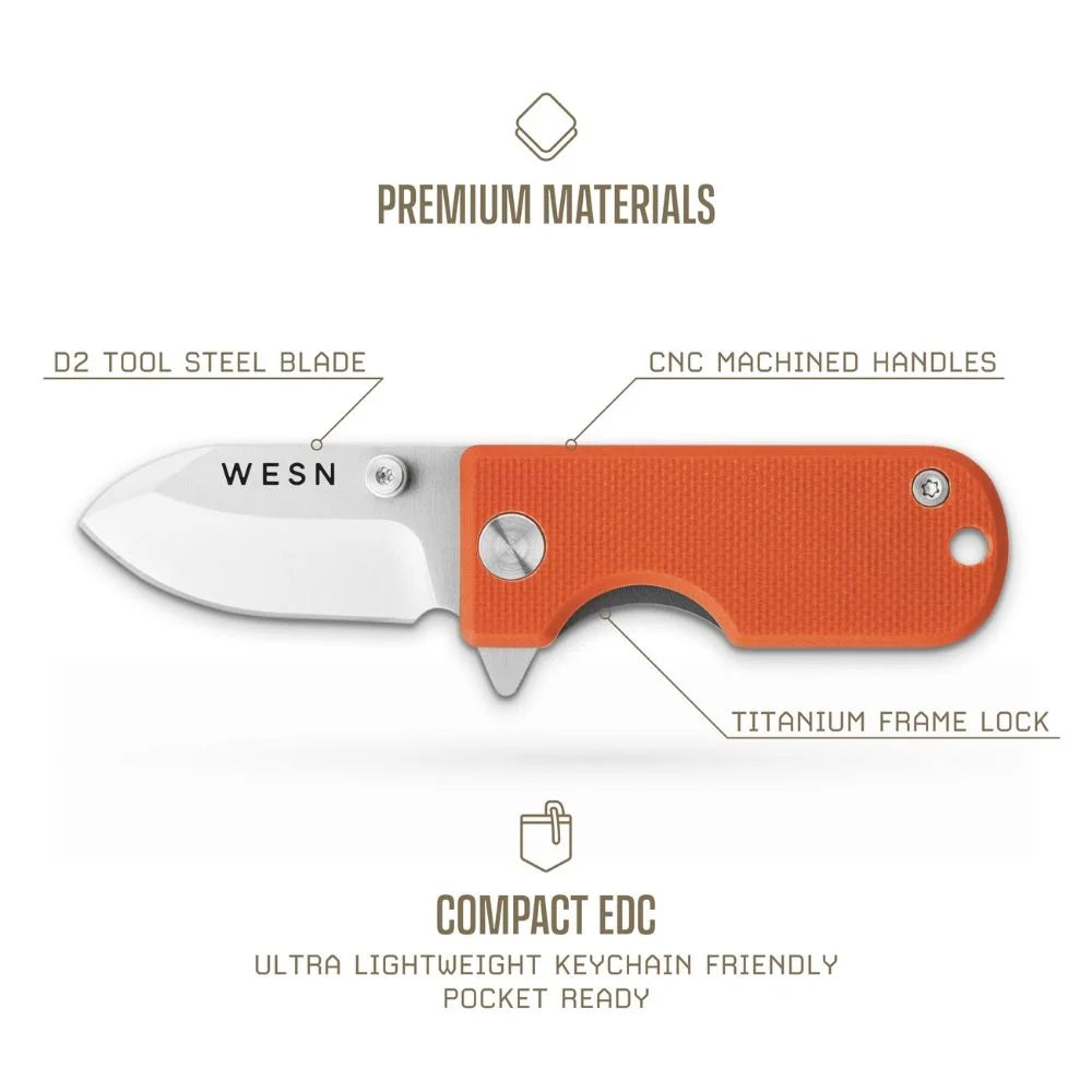 WESN Microblade Knife Salmon