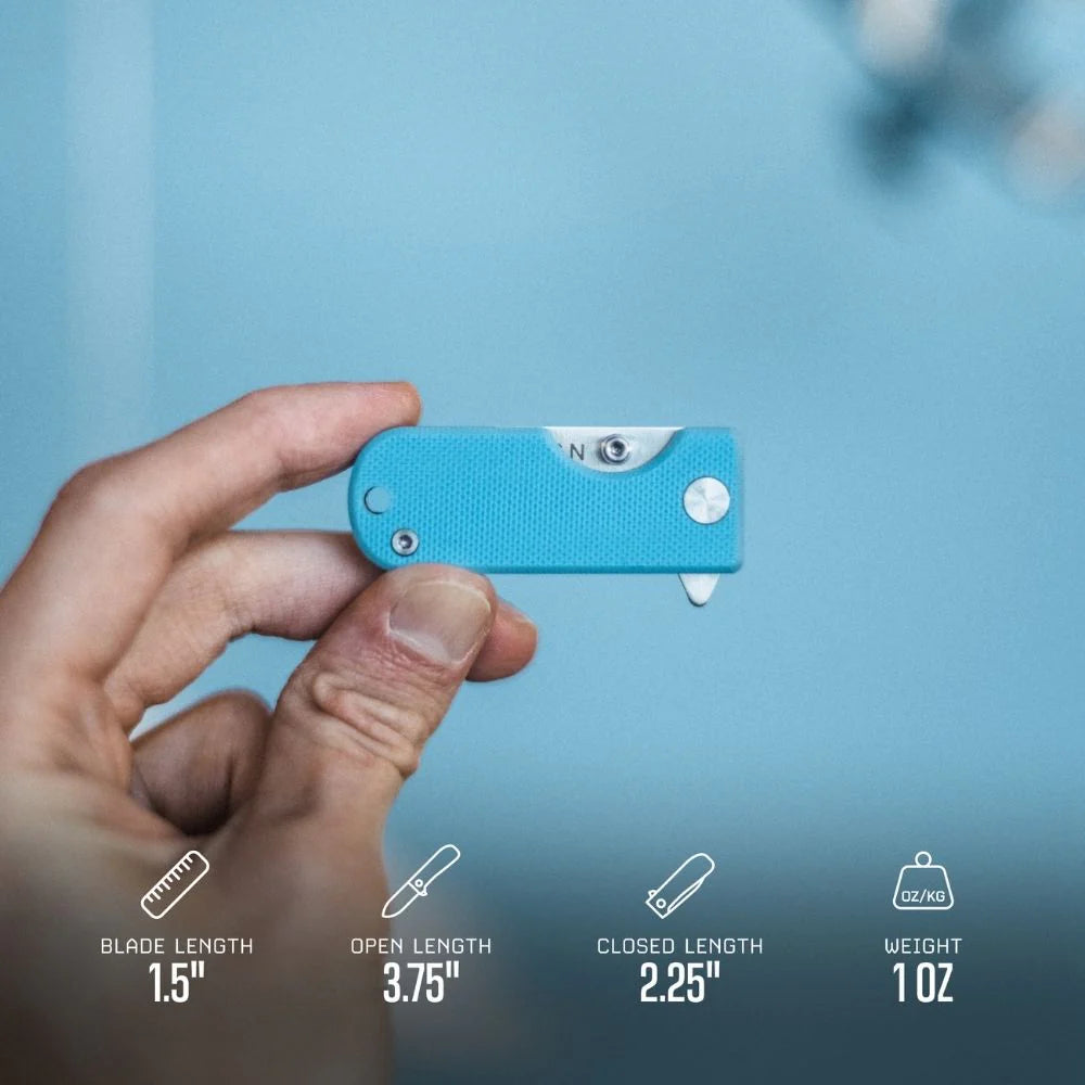WESN Microblade Knife Sky Blue
