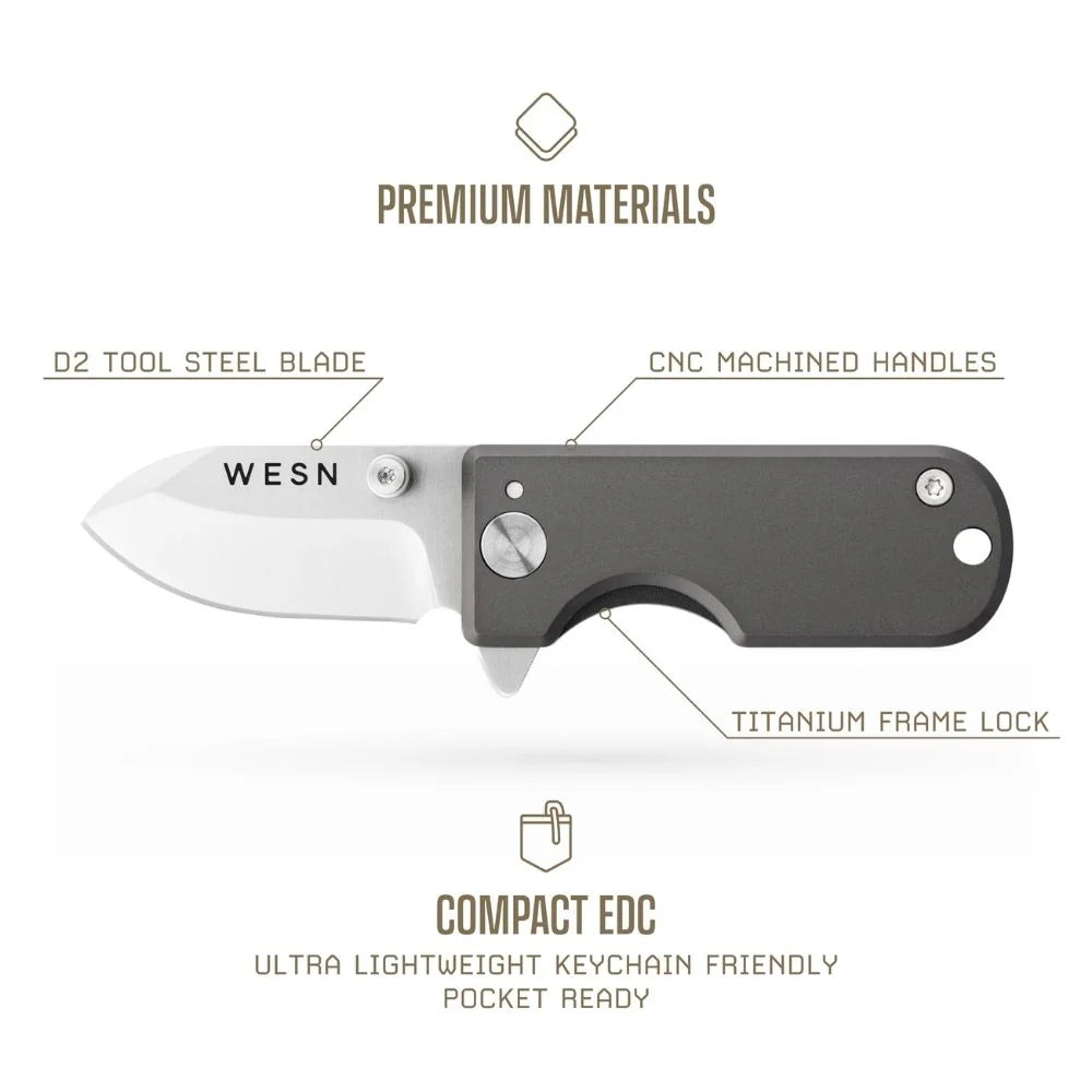 WESN Microblade Knife Titanium