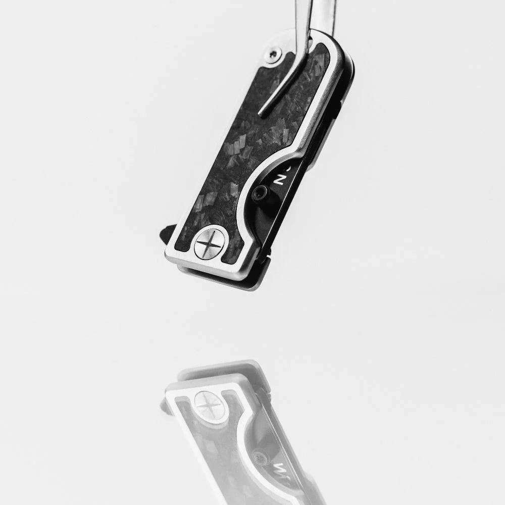 WESN x Clocks + Colours Limited Edition Microblade Knife Carbon Fiber