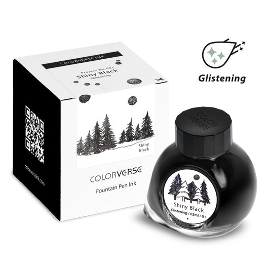 Colorverse Shiny Black Glistening Project Volume One 65mL Ink Bottles