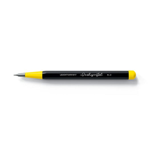 Leuchtturm1917 Drehgriffel Nr. 2 Bauhaus Edition Mechanical Pencil Black/Lemon