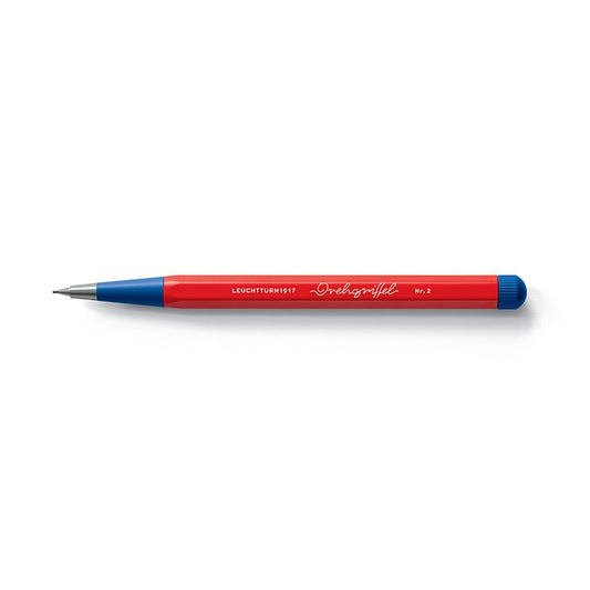 Leuchtturm1917 Drehgriffel Nr. 2 Bauhaus Edition Mechanical Pencil Red/Royal Blue