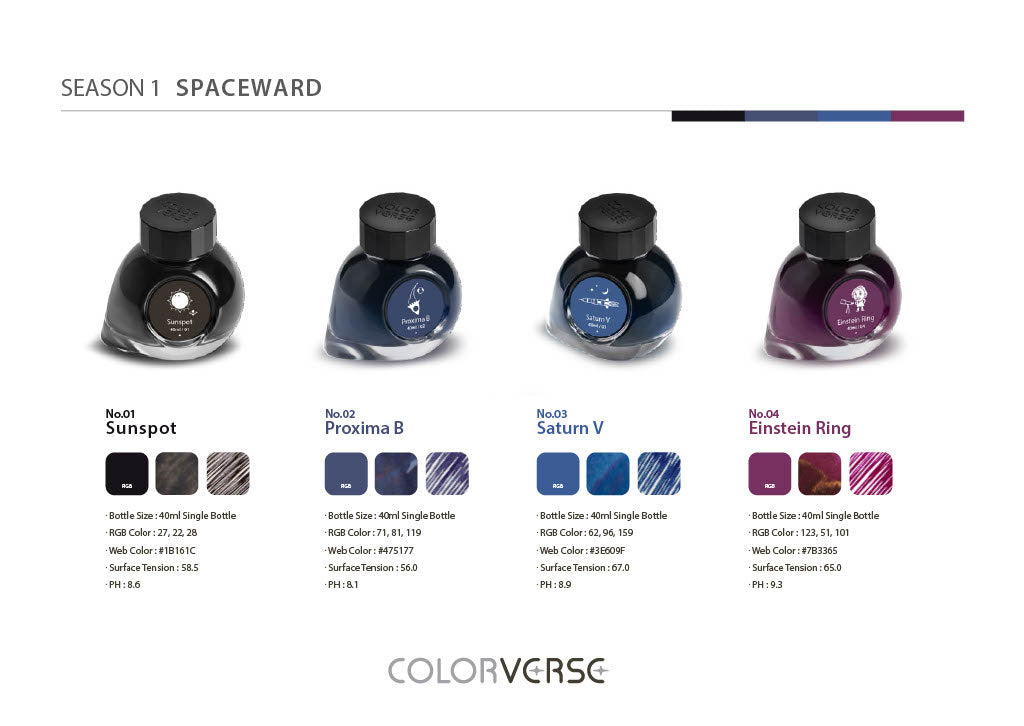 Colorverse Dark Energy 40mL Season Two Bottled Ink
