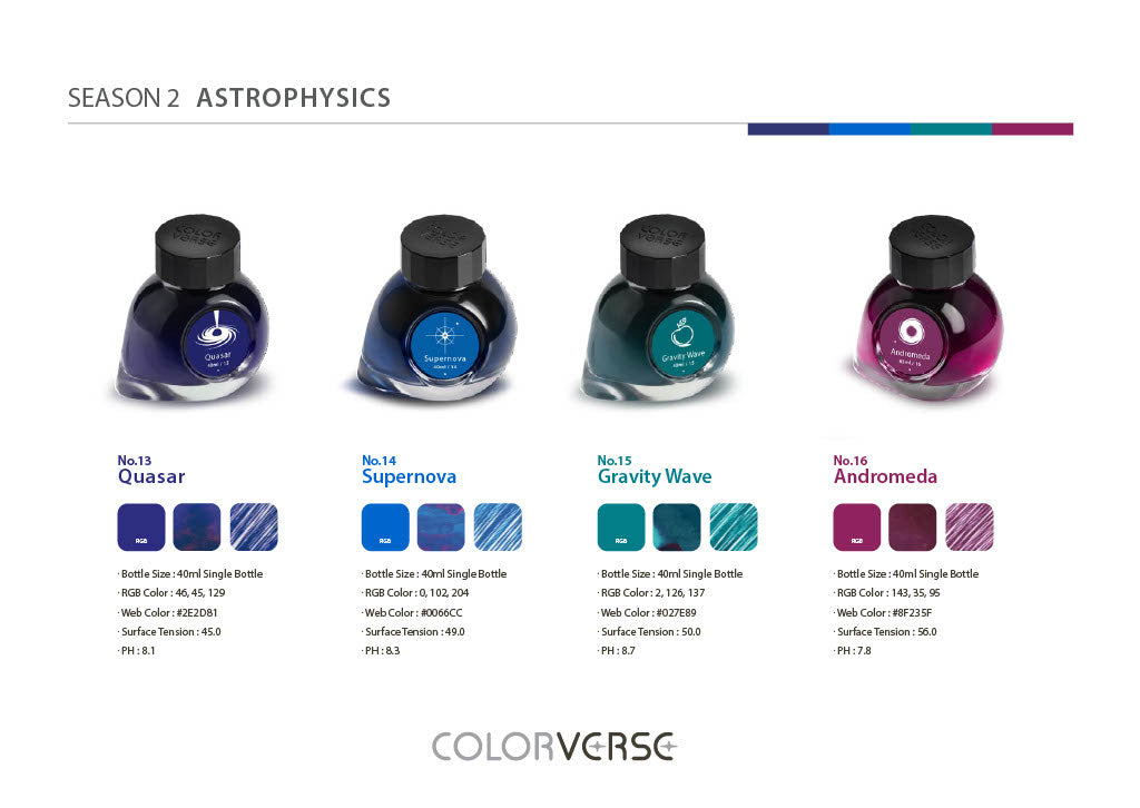 Colorverse Dark Energy 40mL Season Two Bottled Ink