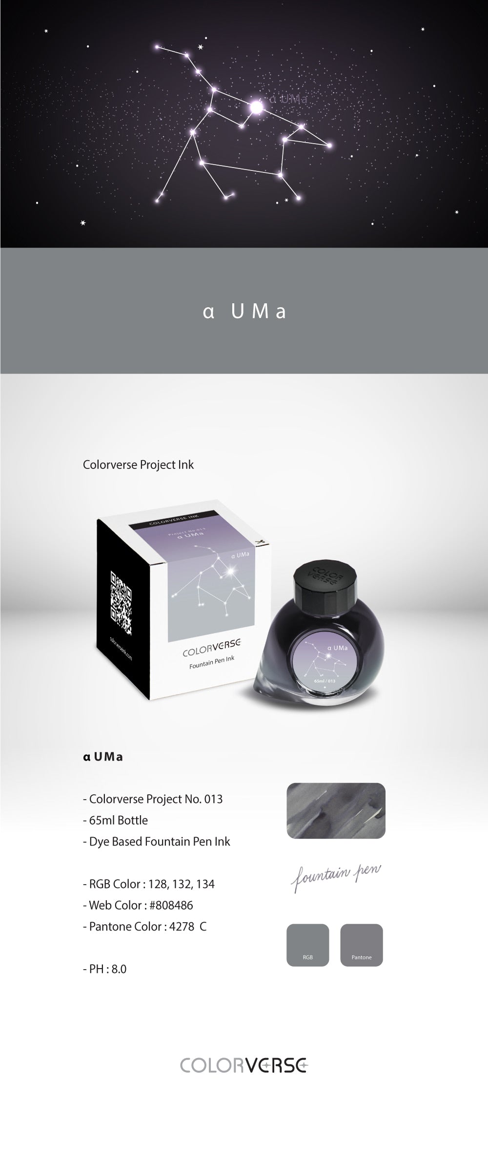 Colorverse a UMa Constellation One 65mL Ink Bottles