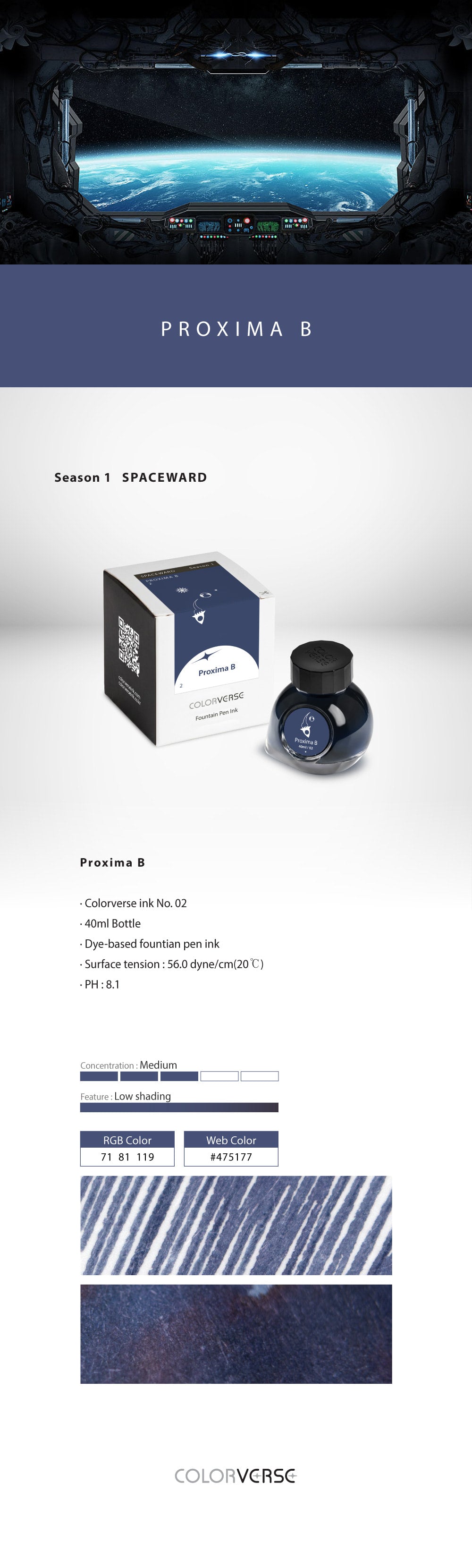 Colorverse Proxima B 40mL Season One Bottled Ink