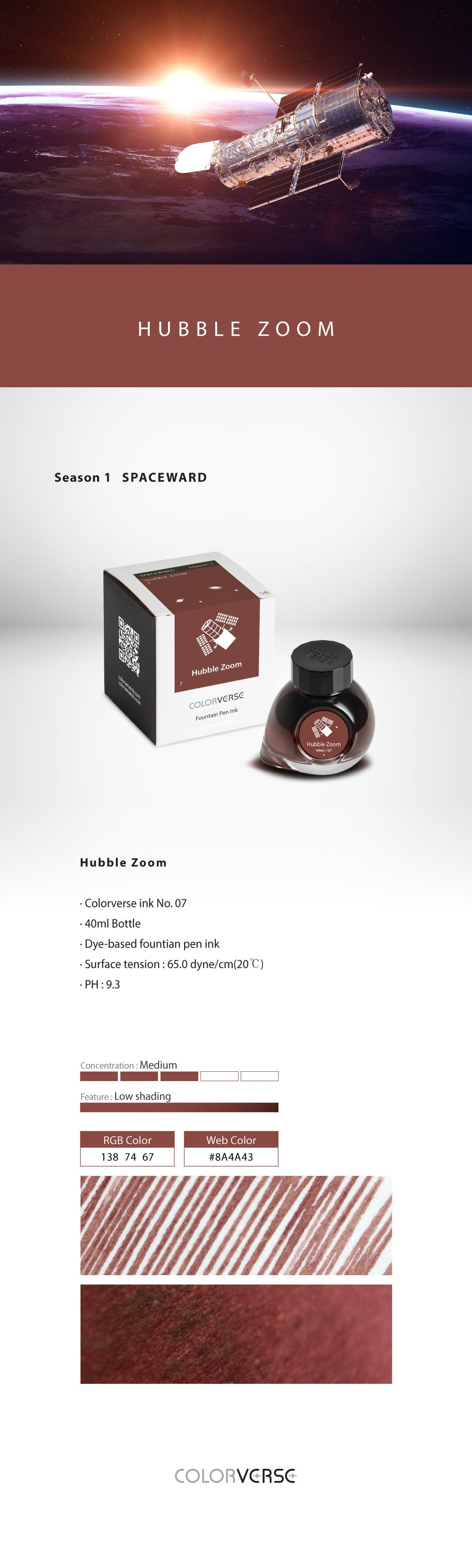 Colorverse Hubble Zoom 40mL Season One Bottled Ink