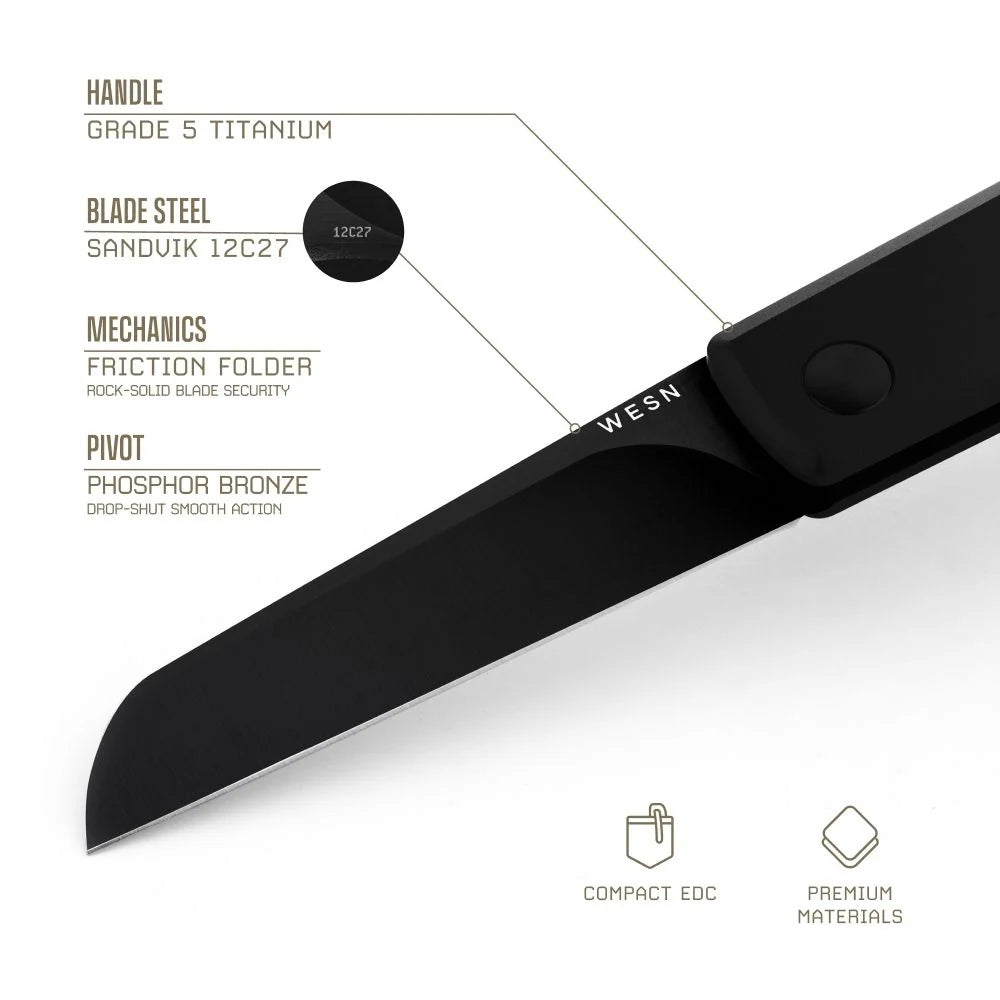 WESN Samla Knife Blacked Out
