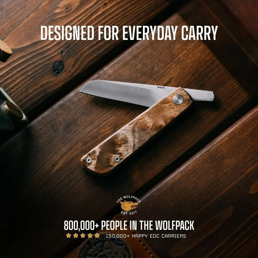 WESN Samla Knife Burlwood