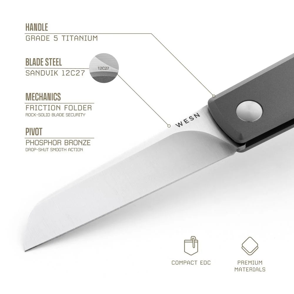 WESN Samla Knife Titanium